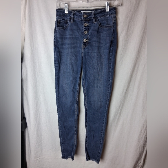 KanCan Denim - Kancan High Rise Blue Button Fly Jeans Size 26